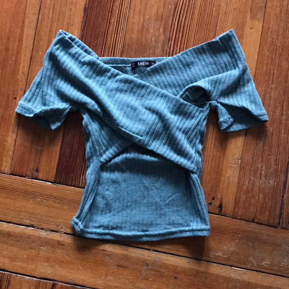 Off the shoulder crop top